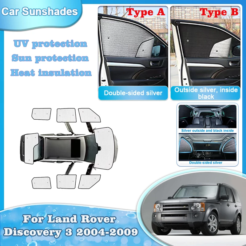 Автомобильный солнцезащитный козырек для Land Rover Discovery 3, аксессуары LR3 2004-2009, УФ-защитный чехол, солнцезащитный козырек, лобовое стекло, шторка для окна, инструменты
Автомобильный солнцезащитный козырек для Land Rover Discovery 3, аксессуары LR3 2004-2009, УФ-защитный чехол, солнцезащитный козырек, лобовое стекло, шторка для окна, инструменты