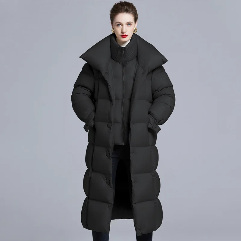 Winter Fashion Women's Down Jacket Commuting Loose Warm Windproof 90% White Duck Down Coat
Winter Fashion Women's Down Jacket Commuting Loose Warm Windproof 90% White Duck Down Coat