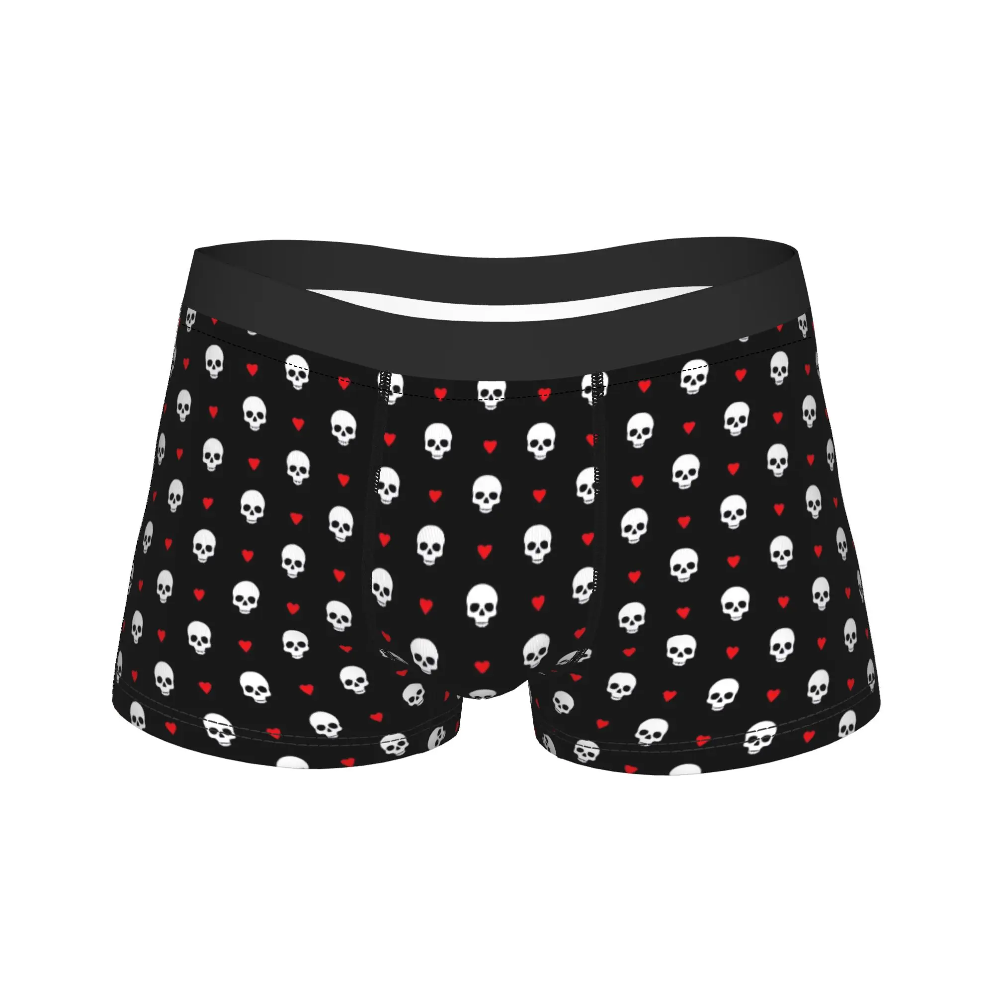 Black Skull Crossbones With Red Hearts Boxer Shorts Pouch Underwear Hot Sale Boxer Brief Comfortable Men's Panties Plus Size
Black Skull Crossbones With Red Hearts Boxer Shorts Pouch Underwear Hot Sale Boxer Brief Comfortable Men's Panties Plus Size