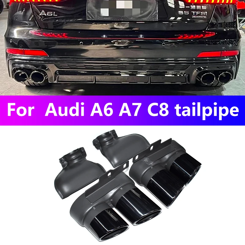 For 2019-2024 Audi A6 A7 C8 Exhaust Pipe Upgrade S6 S7 Stainless Steel Black Muffler Carbon Fiber Tip Nozzle
For 2019-2024 Audi A6 A7 C8 Exhaust Pipe Upgrade S6 S7 Stainless Steel Black Muffler Carbon Fiber Tip Nozzle