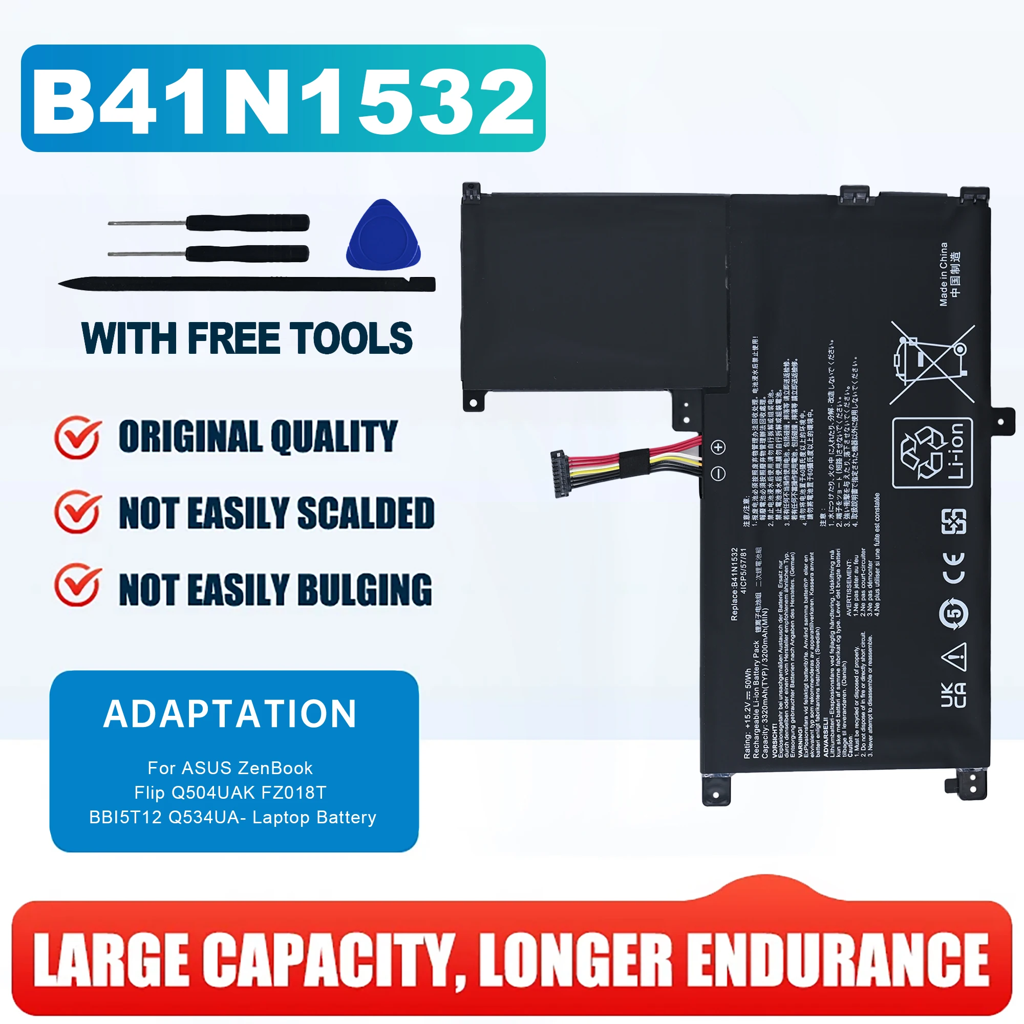 LOLG New C21N1401 GENUINE QUALITY Laptop Battery for Asus X455 X455L X455LA A455L A455LD A455LN F455L K455L X454W Y483LD
LOLG New C21N1401 GENUINE QUALITY Laptop Battery for Asus X455 X455L X455LA A455L A455LD A455LN F455L K455L X454W Y483LD