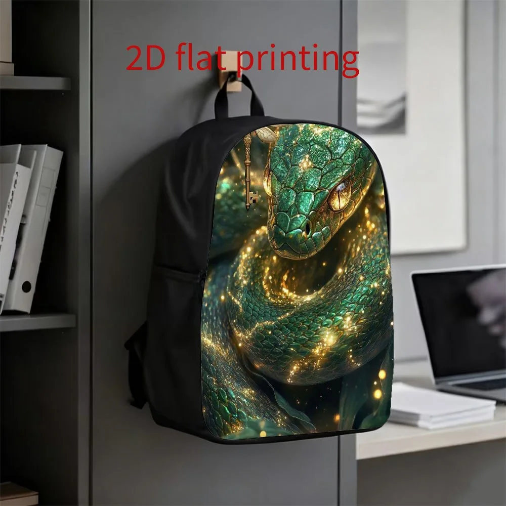 Pack of 1, Magic Green Snake Key Backpack | Cute and lightweight, large capacity, adjustable shoulder strap, zipper seal
Pack of 1, Magic Green Snake Key Backpack | Cute and lightweight, large capacity, adjustable shoulder strap, zipper seal