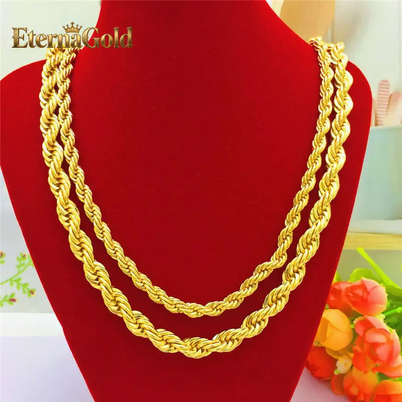 EternaGold 24K Gold AU999 Twist Necklace Men - High-density non-deformable, wear-resistant, cost-effective premium gold
EternaGold 24K Gold AU999 Twist Necklace Men - High-density non-deformable, wear-resistant, cost-effective premium gold