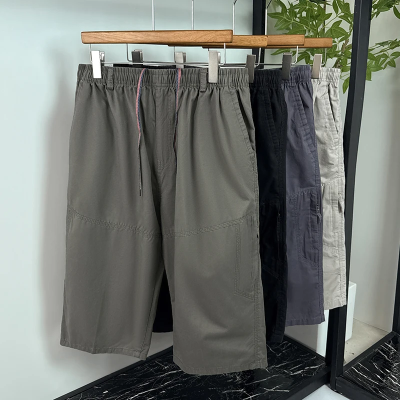 Summer Men Cotton Thin Casual Work Shorts Man Elastic Waist Loose Jogger Cargo Shorts Pants Quality Male Straight Pants Size 6XL
Summer Men Cotton Thin Casual Work Shorts Man Elastic Waist Loose Jogger Cargo Shorts Pants Quality Male Straight Pants Size 6XL