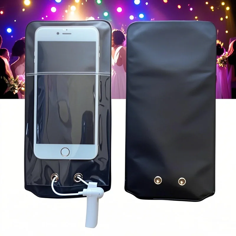 300pcs Cheap Reuse Anti Camera Mobile Phone Bag No Photography Allowed Security Phone Bag With Magnet lock opener for Wedding
300pcs Cheap Reuse Anti Camera Mobile Phone Bag No Photography Allowed Security Phone Bag With Magnet lock opener for Wedding
