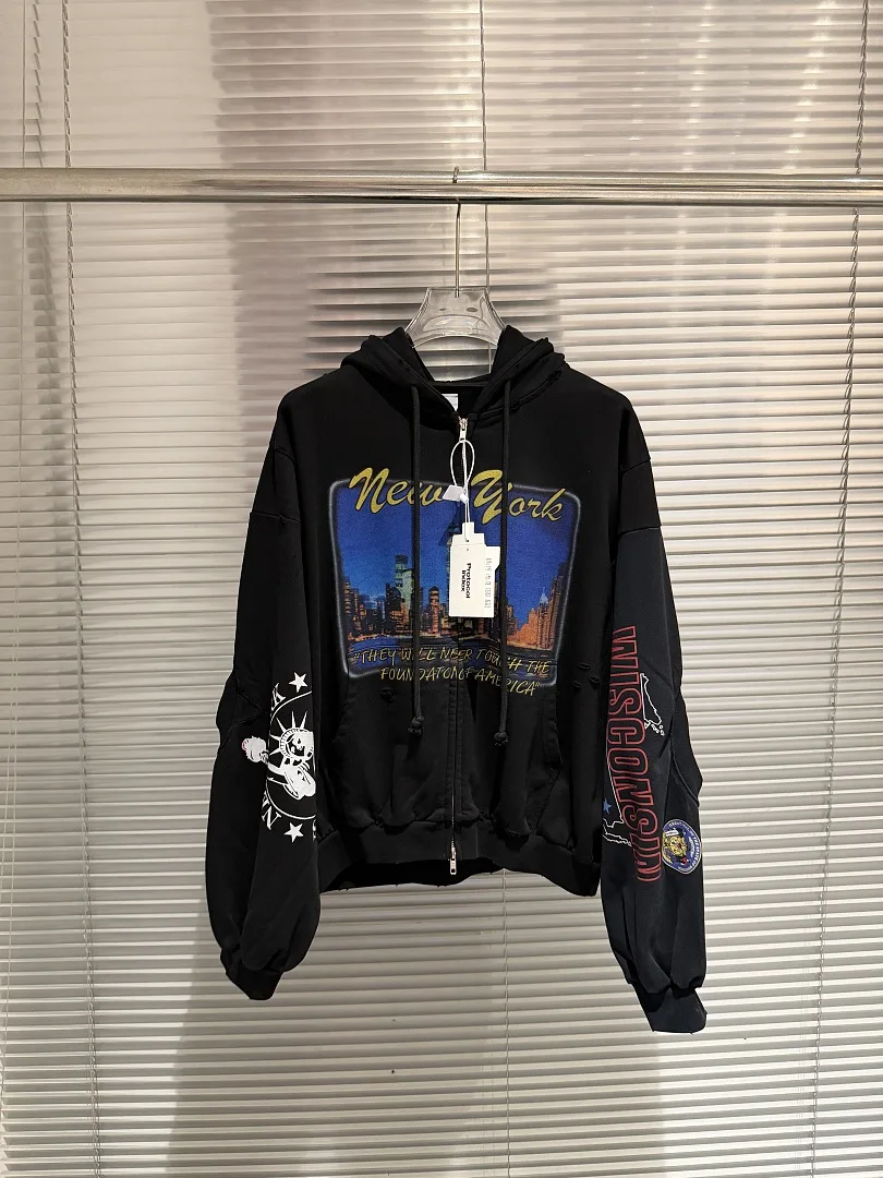26SS Protocol Index NYC Night View Printed Zip-up Hooded Sweatshirt Hiphop Vintage Washed Men Casual Hoodie Pullover
26SS Protocol Index NYC Night View Printed Zip-up Hooded Sweatshirt Hiphop Vintage Washed Men Casual Hoodie Pullover