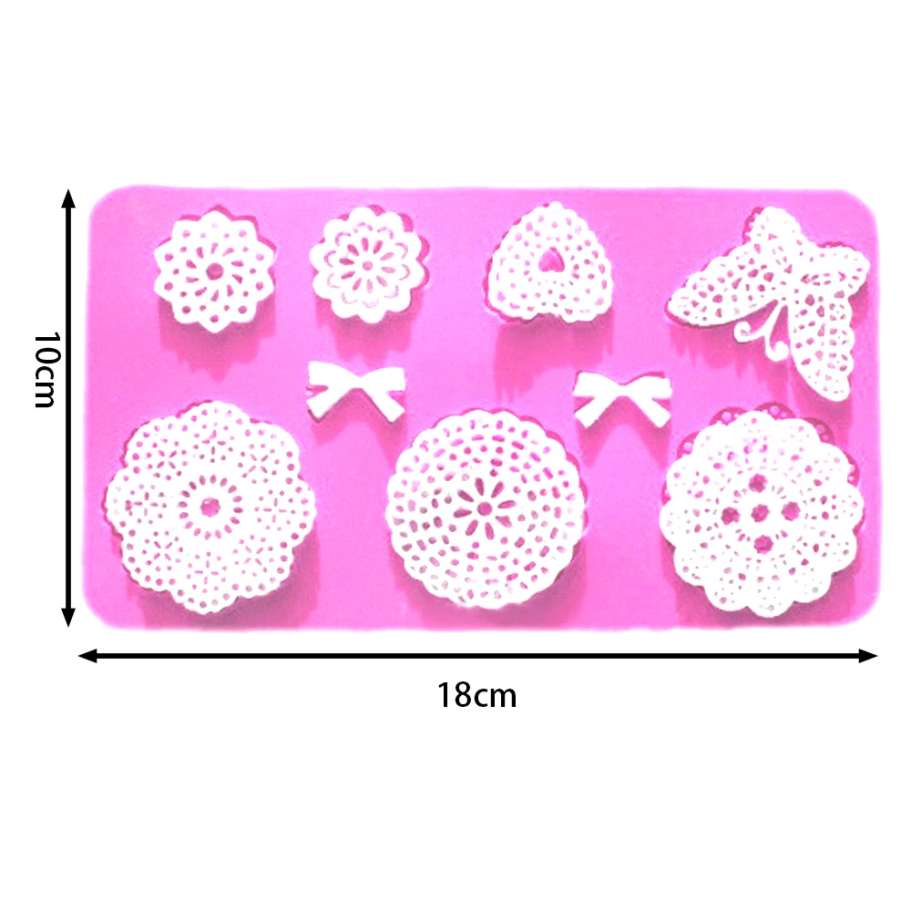 Lace Soft Silicone Mold Fondant Mat Cake Decorating Cupcake Baking Tools Supplies Cookies Wedding Embossing
Lace Soft Silicone Mold Fondant Mat Cake Decorating Cupcake Baking Tools Supplies Cookies Wedding Embossing