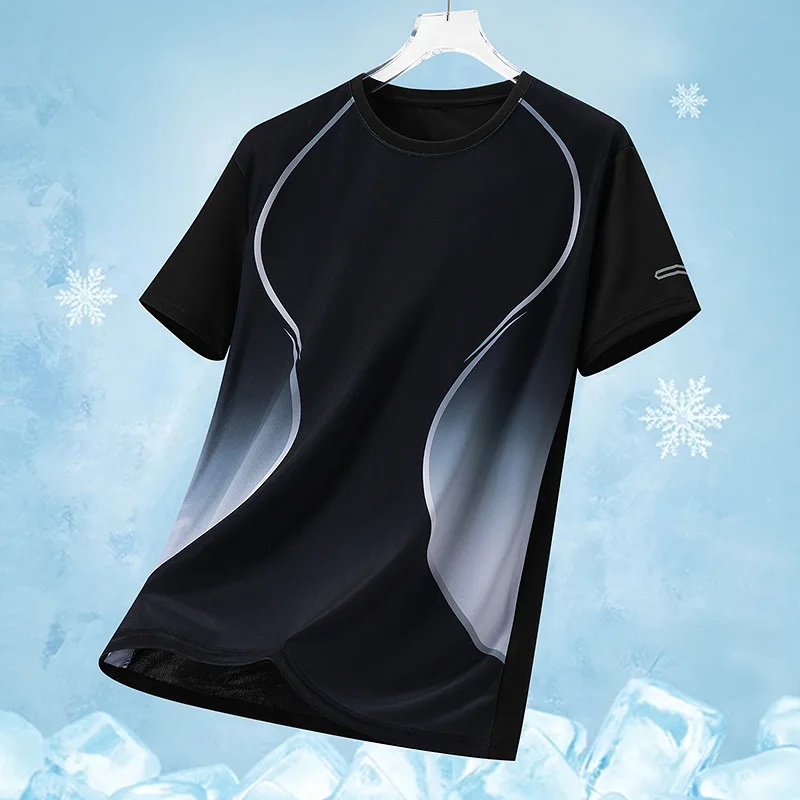 Ice silk short sleeve t-shirt men's and women's summer new men's crew neck youth couple sports outdoor versatile running top
Ice silk short sleeve t-shirt men's and women's summer new men's crew neck youth couple sports outdoor versatile running top