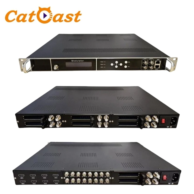 Good performance 2-12 Dvb-S2 Tuner to 4/8 channel modulation DVB-C/DVB-T/ISDB-T/ATSC/DTMB Modulator with PCMCIA card
Good performance 2-12 Dvb-S2 Tuner to 4/8 channel modulation DVB-C/DVB-T/ISDB-T/ATSC/DTMB Modulator with PCMCIA card