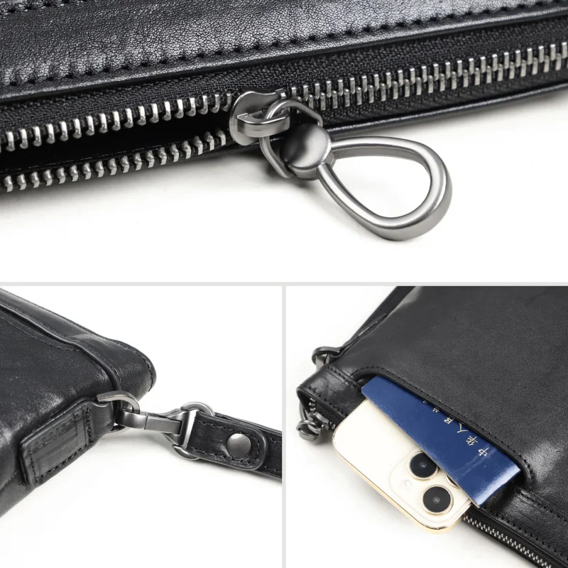 New 2026 Men's Top Layer Cowhide Leather Envelope Handbag Underarm Casual Wrist Bag Fashionable Leather Clutch for Men
New 2026 Men's Top Layer Cowhide Leather Envelope Handbag Underarm Casual Wrist Bag Fashionable Leather Clutch for Men