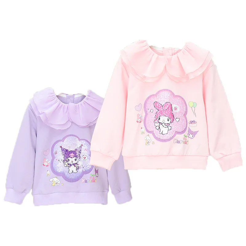 Jacket Kawaii Kuromi My Melody Anime figure Long sleeves Hoodie Change of color Sequins Pure cotton New Spring and Autumn girl
Jacket Kawaii Kuromi My Melody Anime figure Long sleeves Hoodie Change of color Sequins Pure cotton New Spring and Autumn girl