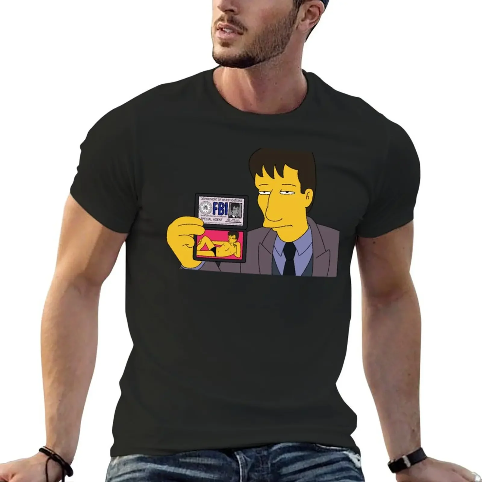 Agent Mulder FBI T-Shirt cotton man t-shirts Short sleeve tee sublime affliction shirts Men's t-shirt
Agent Mulder FBI T-Shirt cotton man t-shirts Short sleeve tee sublime affliction shirts Men's t-shirt