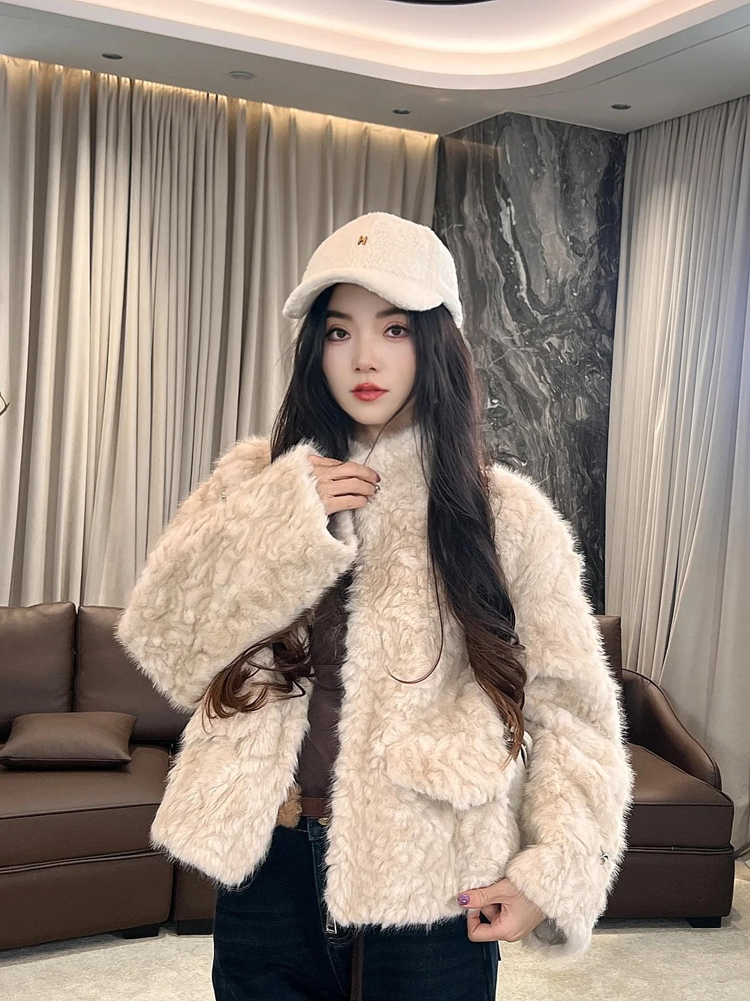 Thiened Teddy Sle ort Coat Women's Casual Sle Zipper Closure Plu Outerwear Spring 2026 LA eila Kanyu Outerwear
Thiened Teddy Sle ort Coat Women's Casual Sle Zipper Closure Plu Outerwear Spring 2026 LA eila Kanyu Outerwear