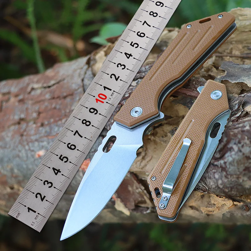 Free shipping multifunctional 5CR13 steel blade G10 handle Outdoor knife camping folding knife portable outdoor EDC tool
Free shipping multifunctional 5CR13 steel blade G10 handle Outdoor knife camping folding knife portable outdoor EDC tool