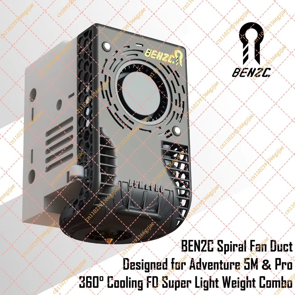 for BEN2C 360° Flow Cooling Fan for Flashforge AD5M Upgrades for Adventurer 5M 3D Printer Accessories
for BEN2C 360° Flow Cooling Fan for Flashforge AD5M Upgrades for Adventurer 5M 3D Printer Accessories