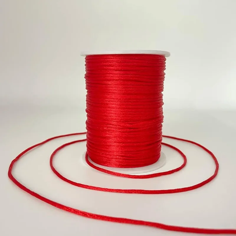 Satin nylon rope thread, used for jewelry making bracelets, necklaces, bead threads
Satin nylon rope thread, used for jewelry making bracelets, necklaces, bead threads
