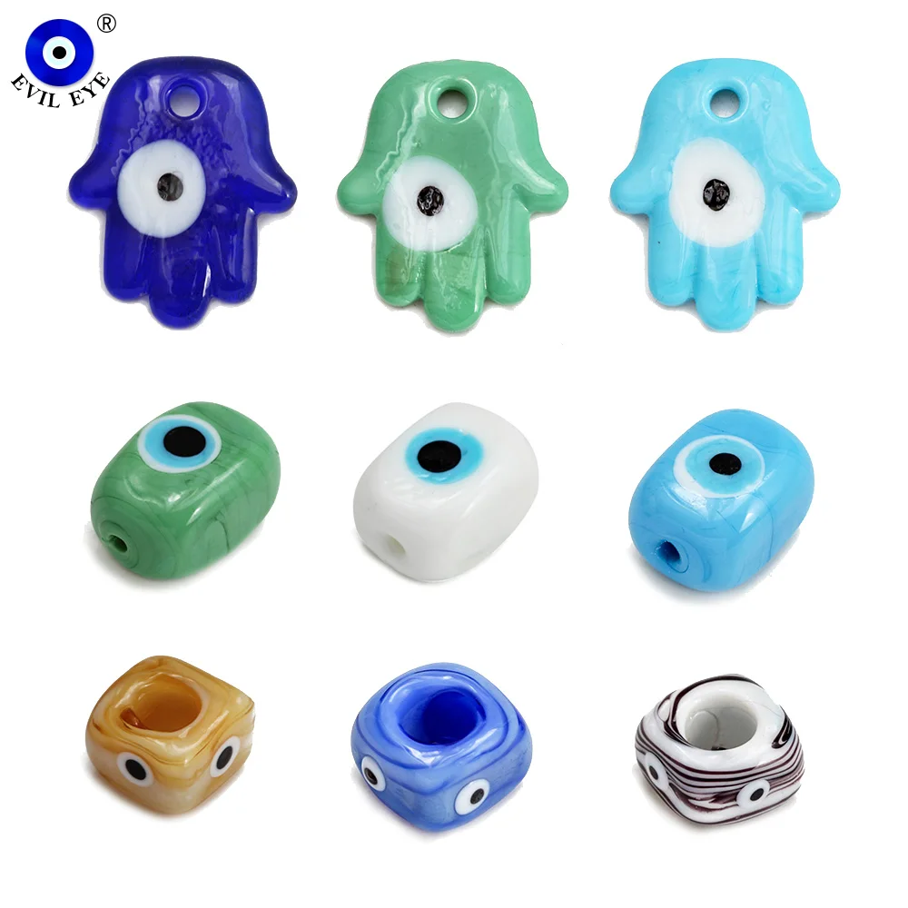 EVIL EYE Glass Fatima Hand Horseshoe Square Pendant Drip Oil Turkish Evil Eye Pendant Charm for Necklace Jewelry Making BE1196
EVIL EYE Glass Fatima Hand Horseshoe Square Pendant Drip Oil Turkish Evil Eye Pendant Charm for Necklace Jewelry Making BE1196