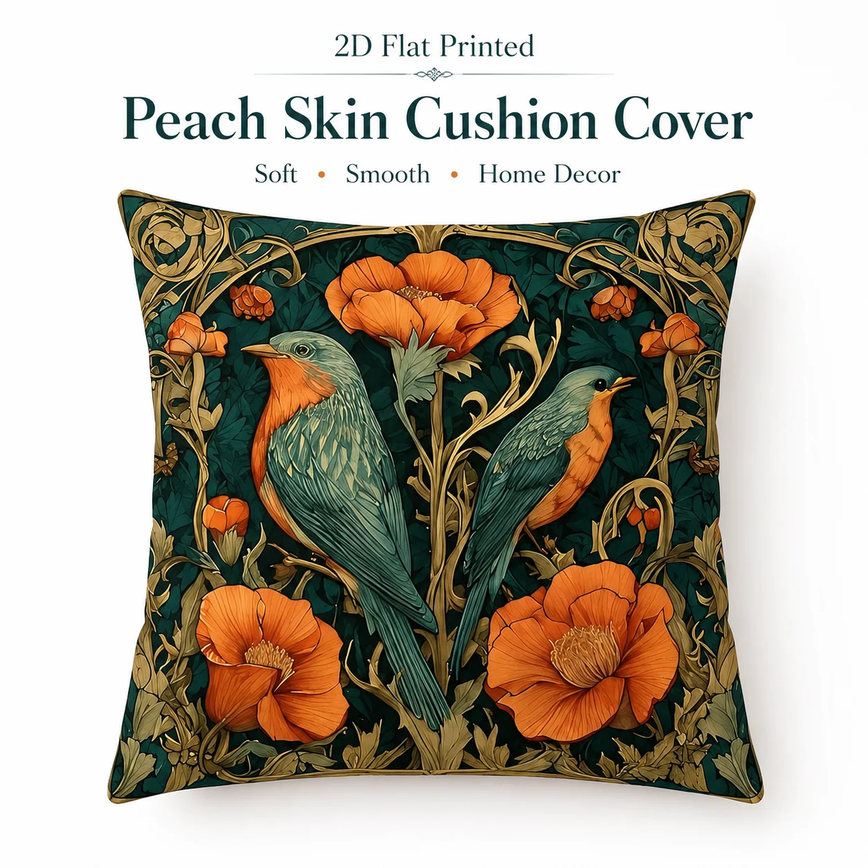 Art Nouveau Retro Floral Bird Throw Pillowcase Peach Skin 2D Flat Printed Square Cushion Cover Bedroom Couch Chair Decor
Art Nouveau Retro Floral Bird Throw Pillowcase Peach Skin 2D Flat Printed Square Cushion Cover Bedroom Couch Chair Decor