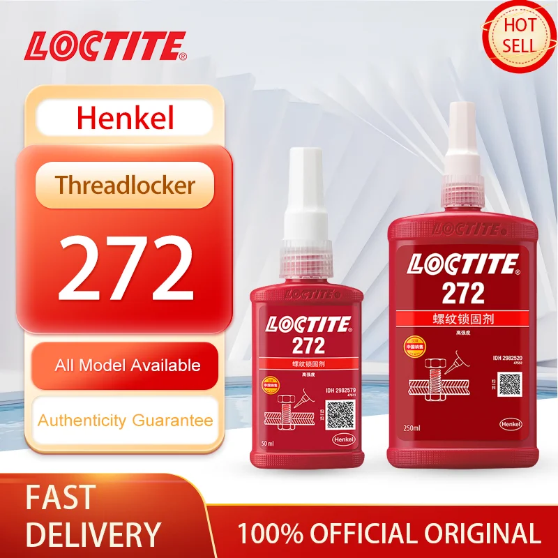 100% Original Loctite 272 Threadlocker Screw Glue Red High Strength Anaerobic Glue Screw Fixer 50ml/250ml
100% Original Loctite 272 Threadlocker Screw Glue Red High Strength Anaerobic Glue Screw Fixer 50ml/250ml