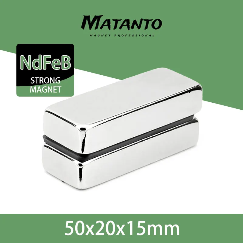 1/2/5PCS N35 50x20x15mm Block Strong Permanent Magnets Magnetic NdFeB Neodymium Magnet Super Powerful Imanes 50*20*15mm 
1/2/5PCS N35 50x20x15mm Block Strong Permanent Magnets Magnetic NdFeB Neodymium Magnet Super Powerful Imanes 50*20*15mm