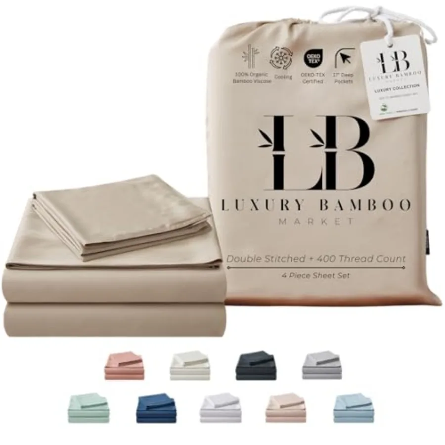 Luxury Bamboo Market Size Bed Sheet Set 100% Viscose Made from Bamboo Organically Grown Ultra Soft Cooling Sheets for Hot Sleep
Luxury Bamboo Market Size Bed Sheet Set 100% Viscose Made from Bamboo Organically Grown Ultra Soft Cooling Sheets for Hot Sleep