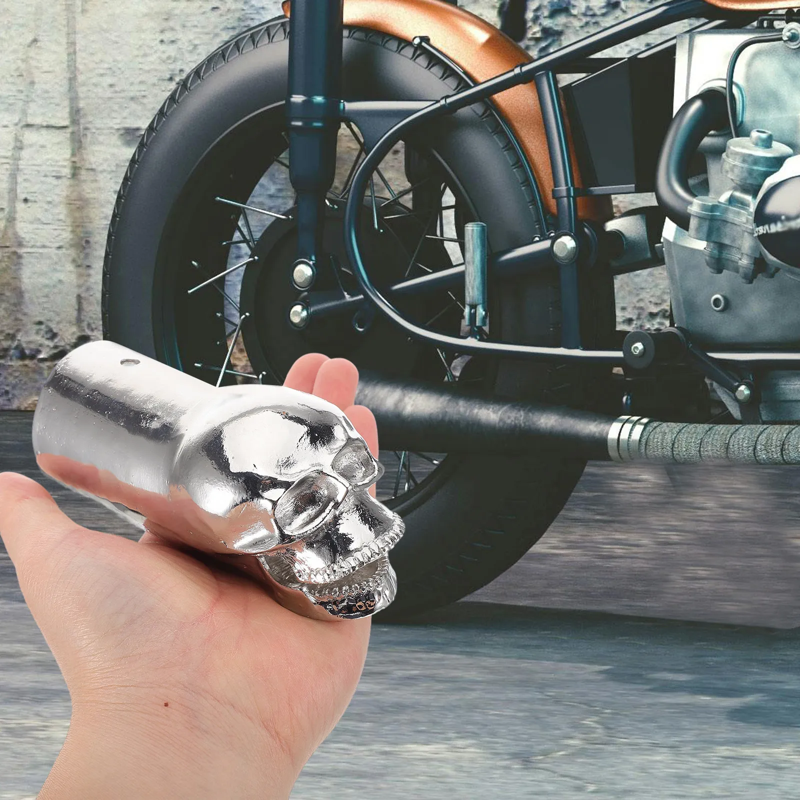 Skull Exhaust Pipe Steel Tail Throat Tail Pipe Tips Motorcycle Tailpipe Steel Tips Modification Retro Muffler Cover
Skull Exhaust Pipe Steel Tail Throat Tail Pipe Tips Motorcycle Tailpipe Steel Tips Modification Retro Muffler Cover