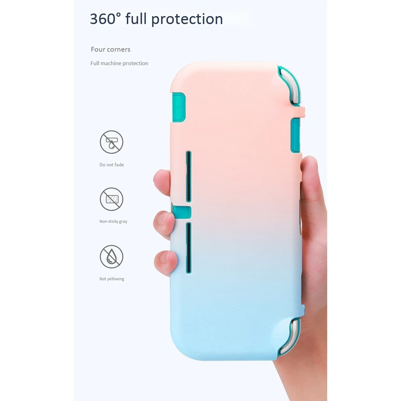 Y16A для Nintendo Switch Lite, защитный чехол, красочный, милый, жесткий, задняя крышка, аксессуары для игровой консоли, фиолетовый-розовый
Y16A для Nintendo Switch Lite, защитный чехол, красочный, милый, жесткий, задняя крышка, аксессуары для игровой консоли, фиолетовый-розовый