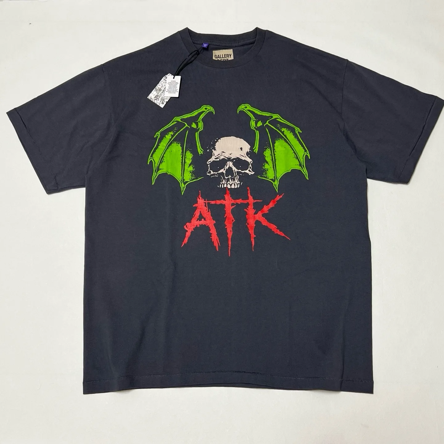 New ATP Bat Skeleton Letter Print round Neck Short Sleeve Washed Vintage T-Shirt Loose Fit Pure Cotton Youth Fashion All Seasons
New ATP Bat Skeleton Letter Print round Neck Short Sleeve Washed Vintage T-Shirt Loose Fit Pure Cotton Youth Fashion All Seasons