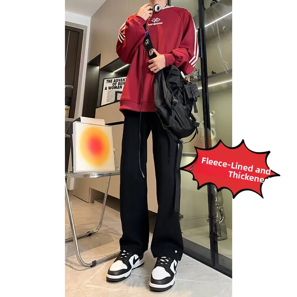 Bla Fce Lined Thiened Casual Straight Leg Jeans Men's Winter Vintage American High Street Loose Fit Jeans
Bla Fce Lined Thiened Casual Straight Leg Jeans Men's Winter Vintage American High Street Loose Fit Jeans