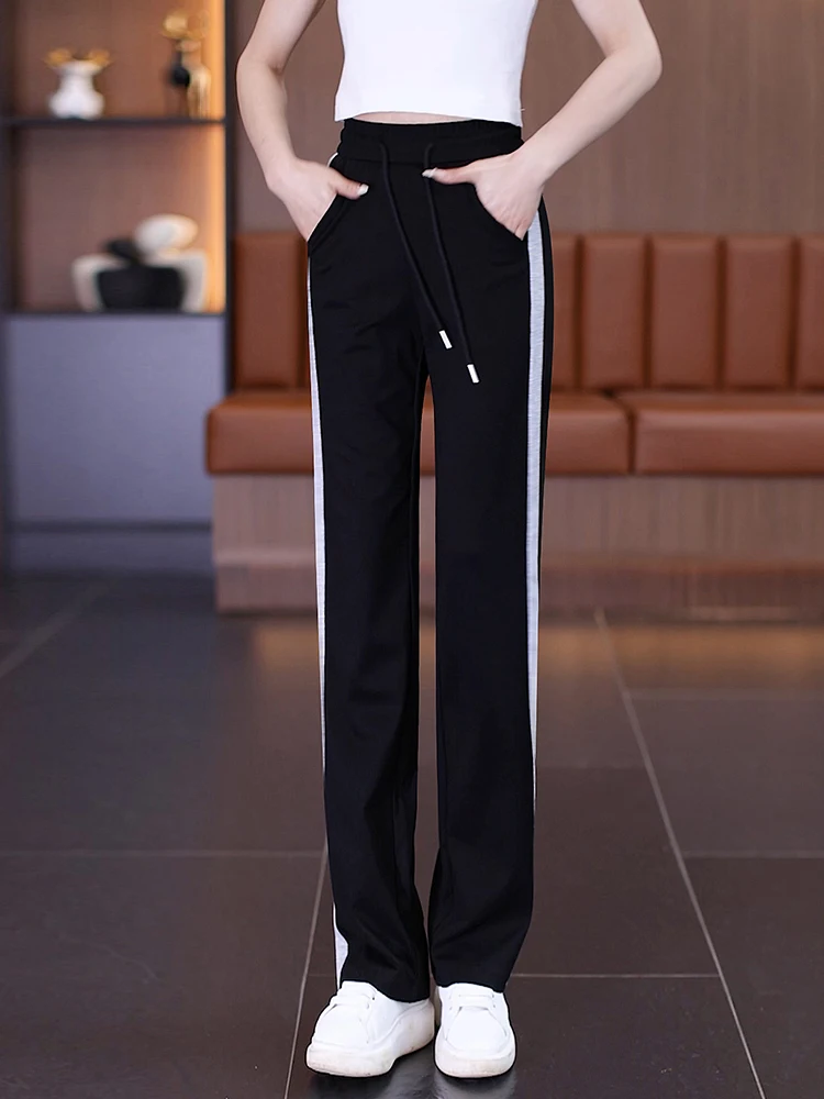 High Waist Straight Leg Sport Pants Women's Summer Thin New Version Drapey Slim Wide Leg Loose Casual Sweatpants
High Waist Straight Leg Sport Pants Women's Summer Thin New Version Drapey Slim Wide Leg Loose Casual Sweatpants