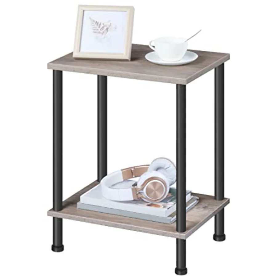 End Table, Small Side Table, Nightstand with 2-Layer Storage Shees, Sofa Table for Small Spaces, Living Room, Bedroom, Stable F
End Table, Small Side Table, Nightstand with 2-Layer Storage Shees, Sofa Table for Small Spaces, Living Room, Bedroom, Stable F