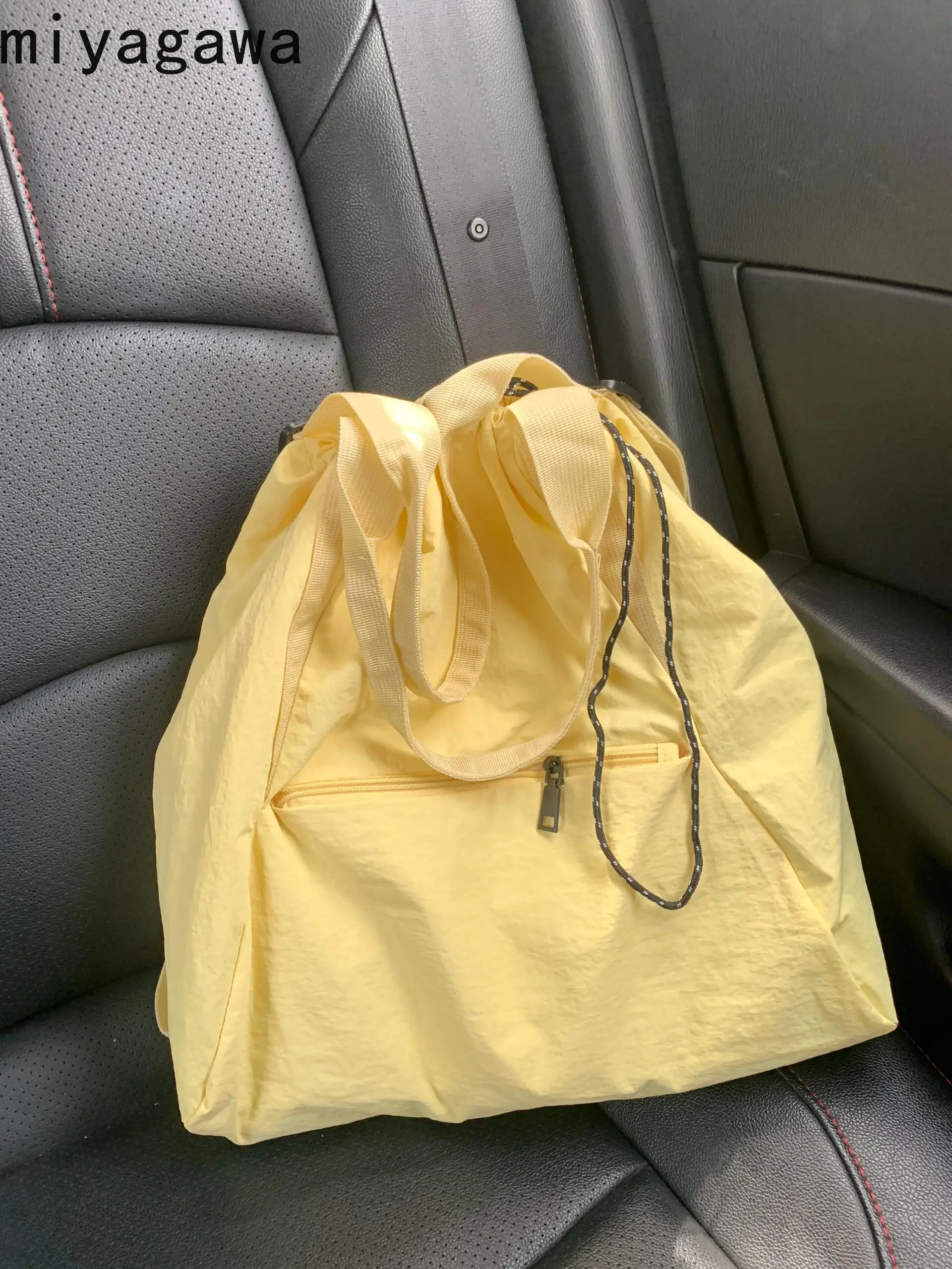 Miyagawa Korean Style Drawstring Backpack with Large Capacity for Students Class Single Shoulder Commuting Tote Bag for Women
Miyagawa Korean Style Drawstring Backpack with Large Capacity for Students Class Single Shoulder Commuting Tote Bag for Women