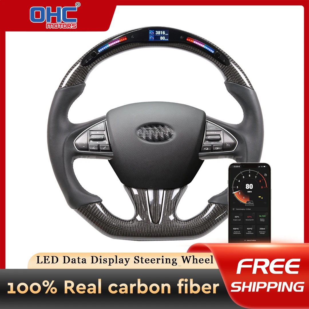 Galaxy Pro LED Customized Steering Wheel for Infiniti Q50 Carbon Fiber Customized LED Steering Wheel
Galaxy Pro LED Customized Steering Wheel for Infiniti Q50 Carbon Fiber Customized LED Steering Wheel