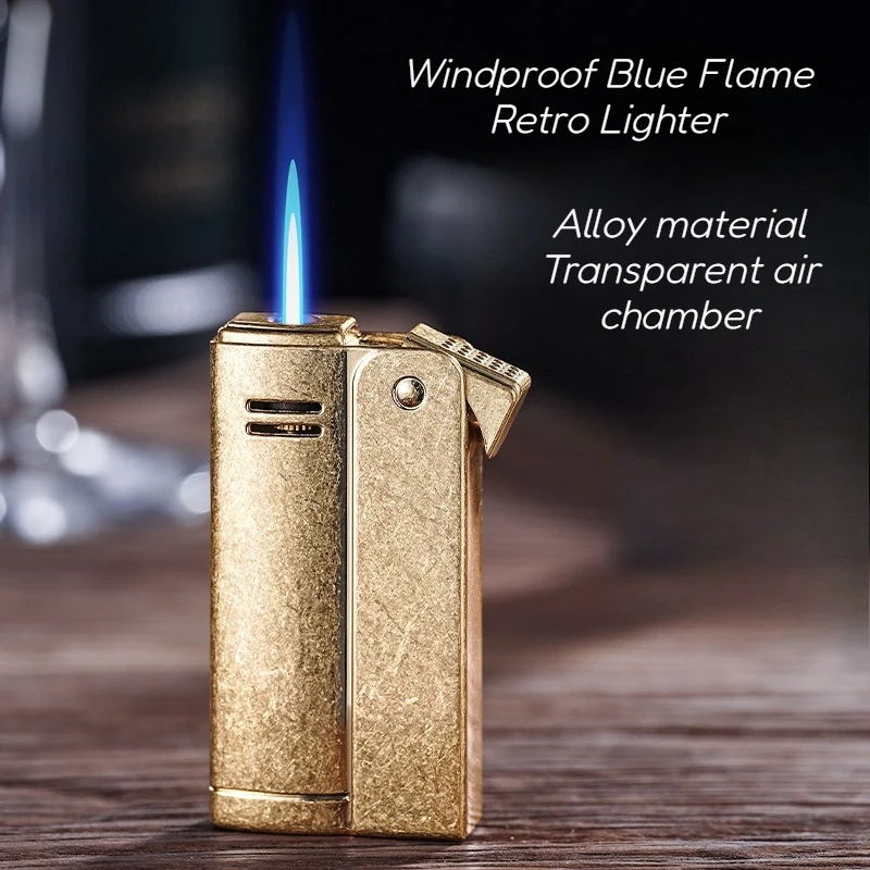 Retro Classic Metal Windproof Lighter with Convenient Inflation and Blue Flame Business Man Cigarette Accessories
Retro Classic Metal Windproof Lighter with Convenient Inflation and Blue Flame Business Man Cigarette Accessories
