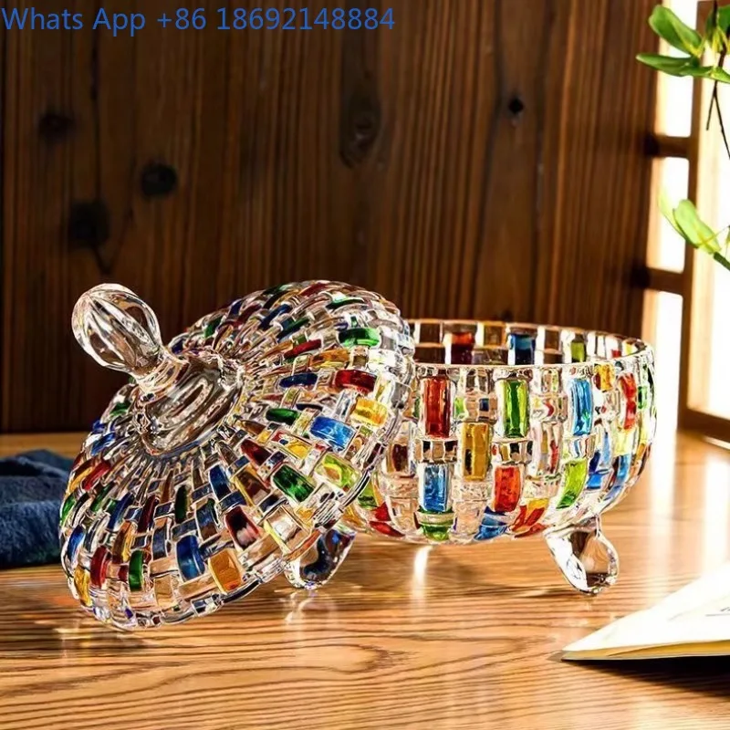 European Style Glass Candy Jar with Lid, Dried Fruit Snack Jar, Household Fruit Plate, Living Room Candy Sugar Bowl
European Style Glass Candy Jar with Lid, Dried Fruit Snack Jar, Household Fruit Plate, Living Room Candy Sugar Bowl