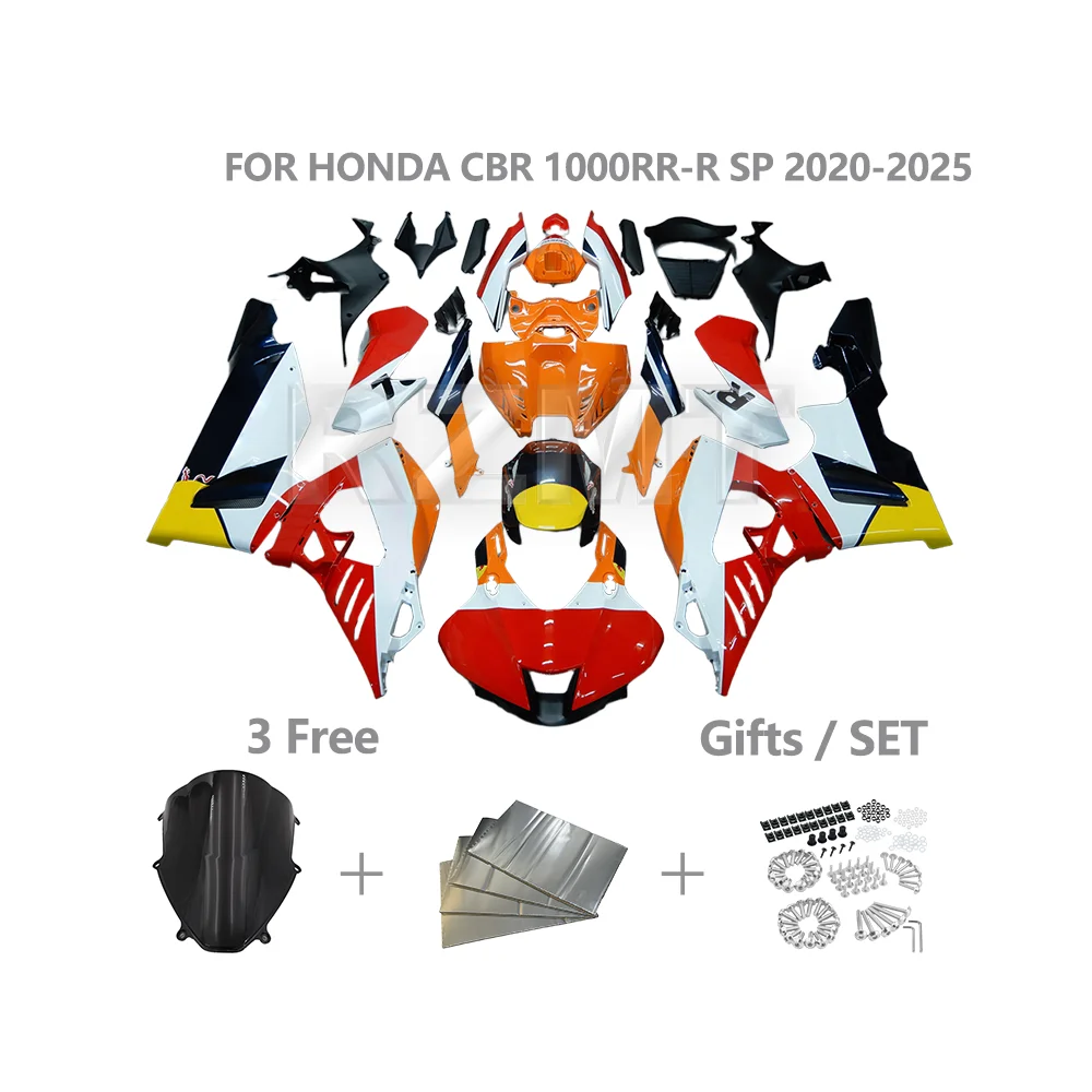 Fairing Kit FOR HONDA CBR1000RRR CBR1000RR-R SP 2020-2025 CBR 1000RRR ABS Injection Customized Motorcycle Fairings H1020-103a
Fairing Kit FOR HONDA CBR1000RRR CBR1000RR-R SP 2020-2025 CBR 1000RRR ABS Injection Customized Motorcycle Fairings H1020-103a
