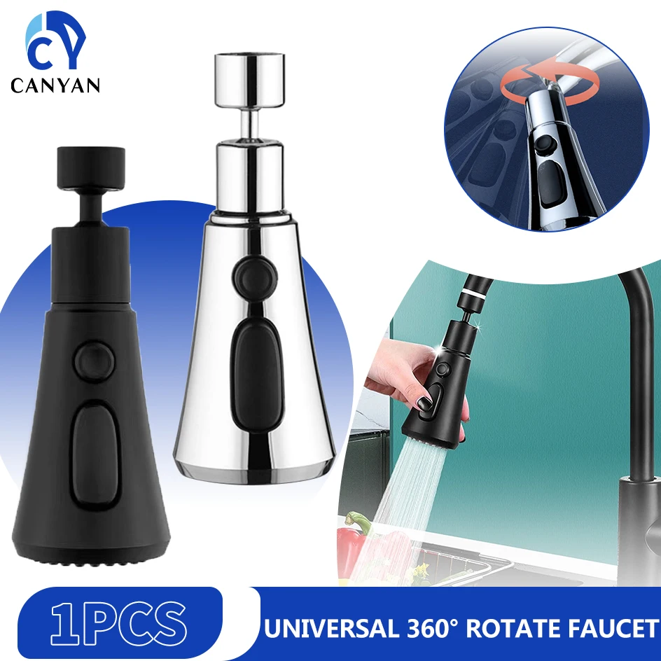 1pcs Universal Faucet Extender 360° Rotation Extension Splash Proof Aerator 3 Modes Kitchen Sink Accessory Kitchen Gadget
1pcs Universal Faucet Extender 360° Rotation Extension Splash Proof Aerator 3 Modes Kitchen Sink Accessory Kitchen Gadget