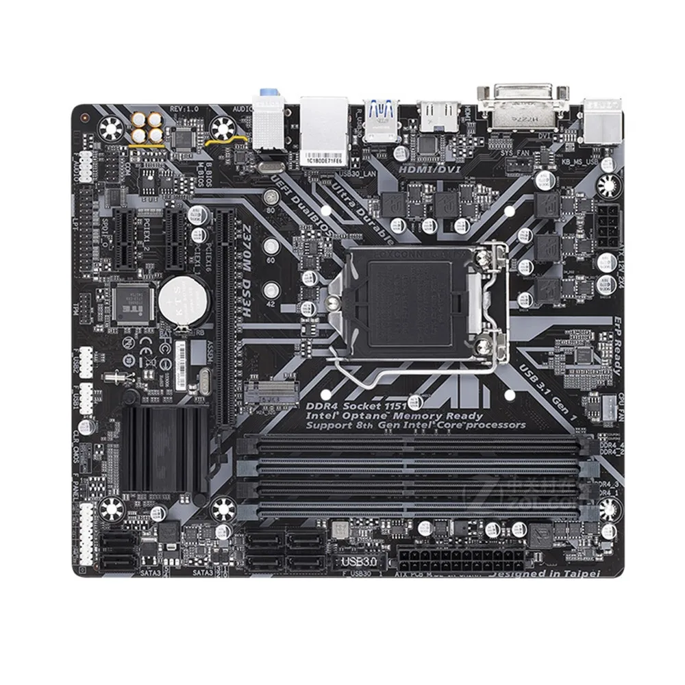 For Z370M DS3H Motherboard 64GB LGA 1151 DDR4 Micro ATX Mainboard 100% Tested Fully Work
For Z370M DS3H Motherboard 64GB LGA 1151 DDR4 Micro ATX Mainboard 100% Tested Fully Work