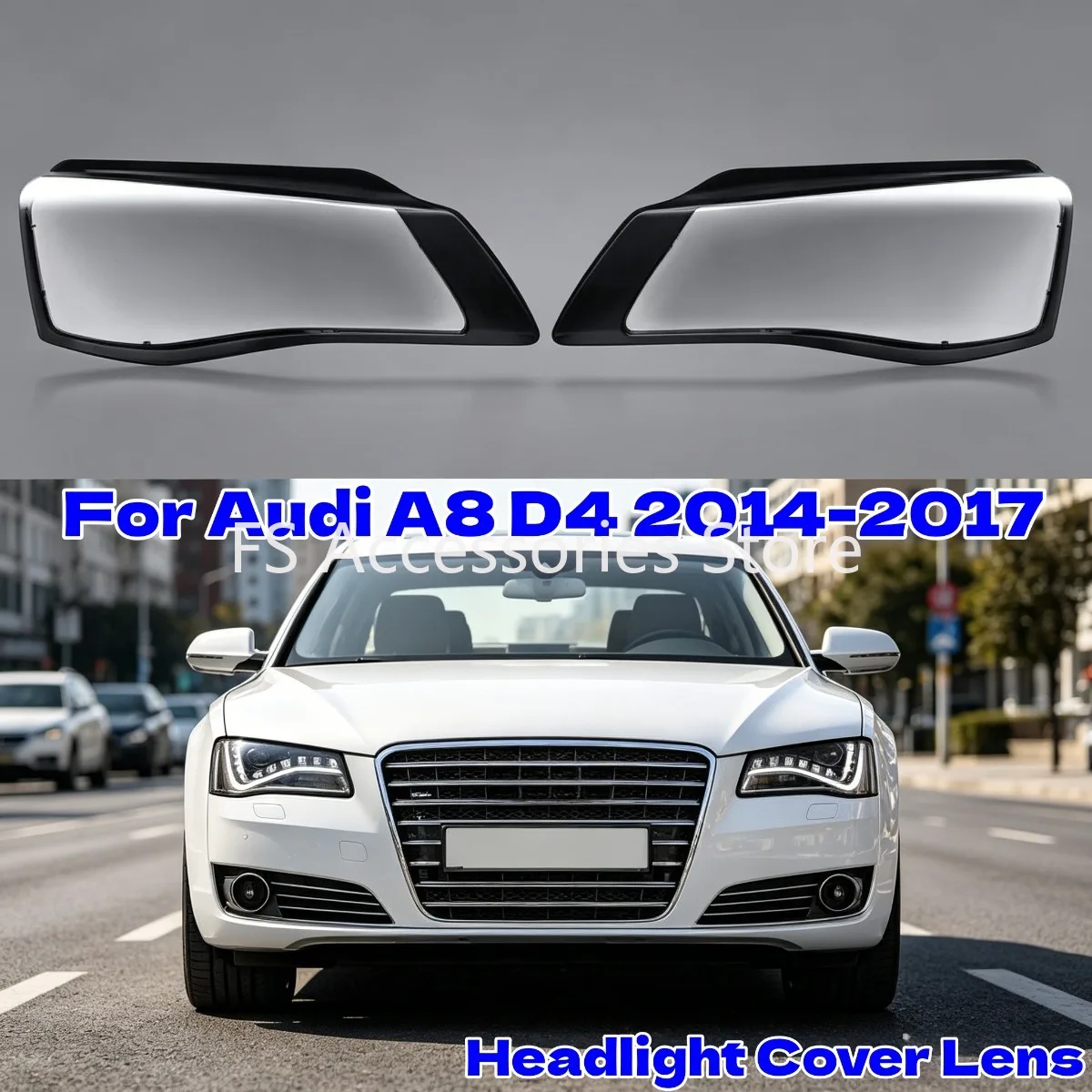 L/R Car Headlamp Shell Replace Lampshade For Audi A8 D4 2014 2015 2016 2017 Headlights Cover Transparent Lamp Shade
L/R Car Headlamp Shell Replace Lampshade For Audi A8 D4 2014 2015 2016 2017 Headlights Cover Transparent Lamp Shade