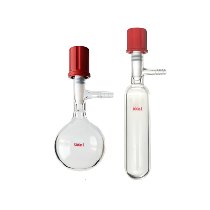Tube-shaped solvent storage bottle, tetrafluoro high vacuum valve sealing pipe reaction bottle
Tube-shaped solvent storage bottle, tetrafluoro high vacuum valve sealing pipe reaction bottle