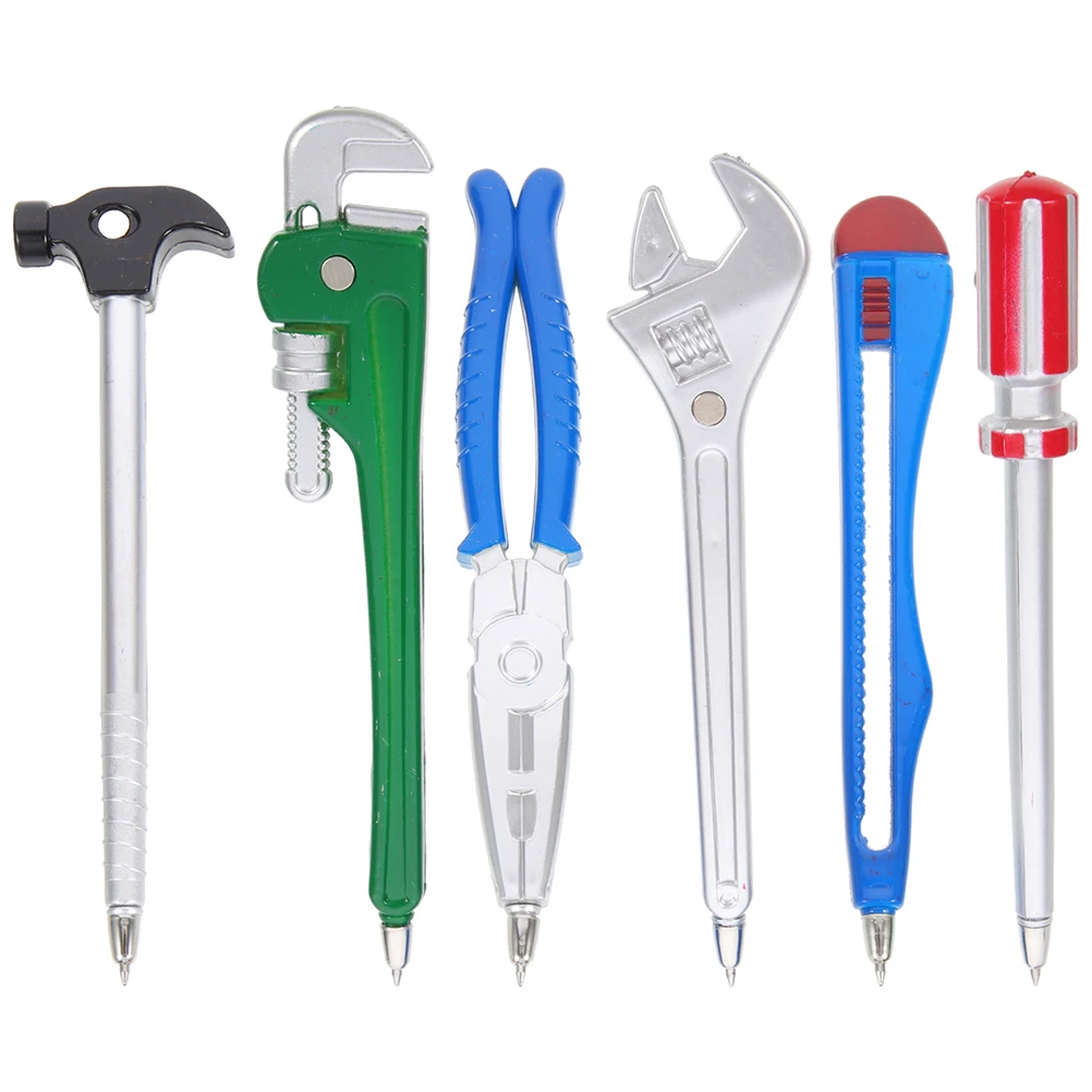 6pcs Children's Pen Black Ink Hardware Shape Creative Ball Point Pens for Kids Students Office Plastic Refillable Sign
6pcs Children's Pen Black Ink Hardware Shape Creative Ball Point Pens for Kids Students Office Plastic Refillable Sign