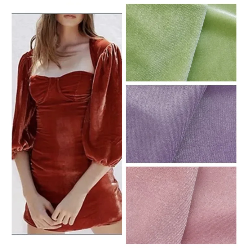 High-density Velvet Fabric By The Meter for Children's Clothing Dress Skirt Hair Accessories Bag Pants DIY Sewing Elastic Cloth
High-density Velvet Fabric By The Meter for Children's Clothing Dress Skirt Hair Accessories Bag Pants DIY Sewing Elastic Cloth