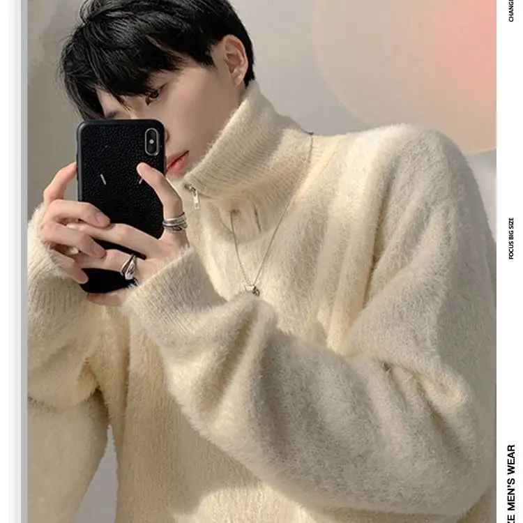 Men's Knitwear Cashmere Long Sleeve High-End Sweater O-Neck Pullovers Knitted Large Size Sweater Winter New Tops Jumpers D128
Men's Knitwear Cashmere Long Sleeve High-End Sweater O-Neck Pullovers Knitted Large Size Sweater Winter New Tops Jumpers D128