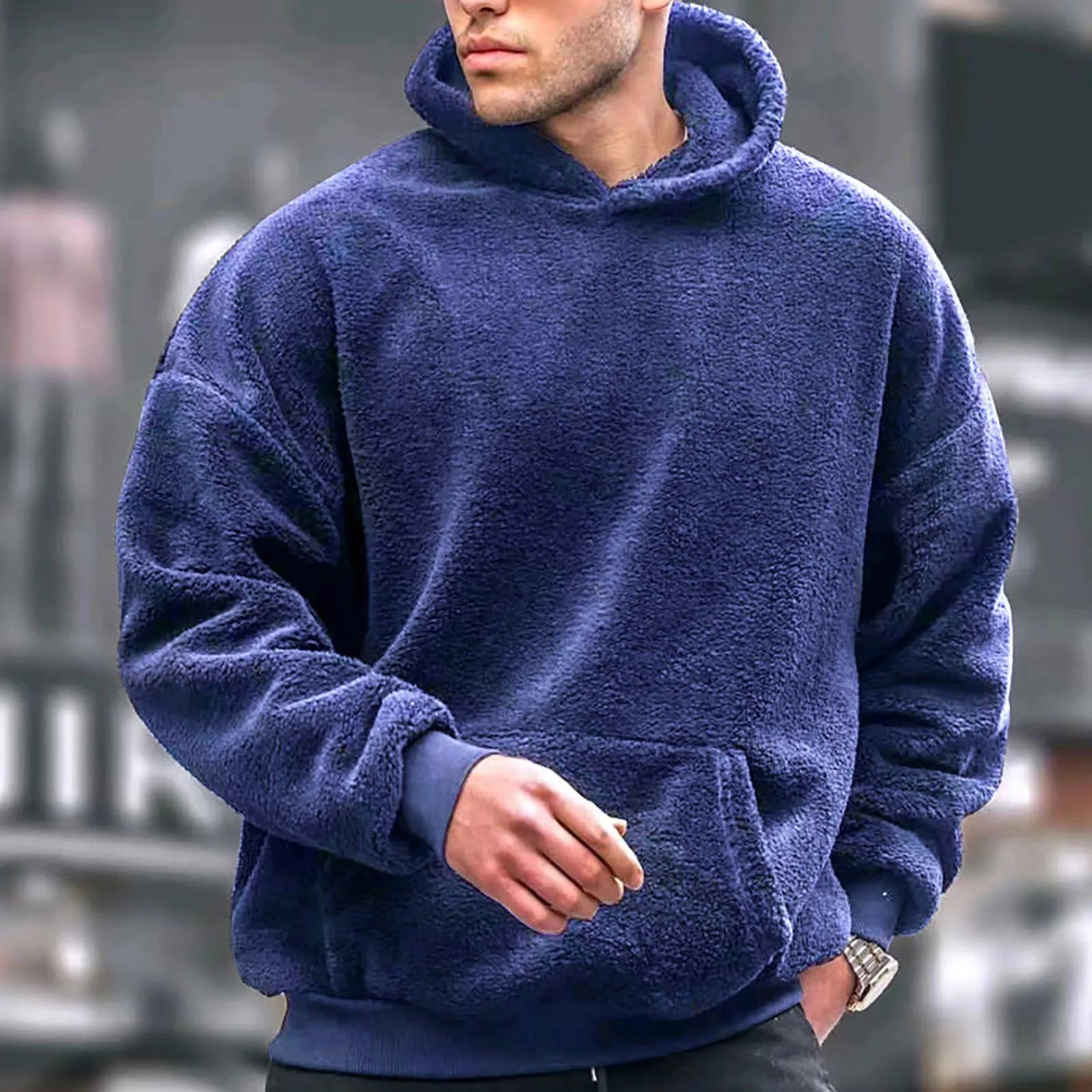 Soft Fleece Warm Hoodie Plush Pullovers Men Winter Solid Long Sleeve Pockets Hooded Sweatshirts Male Velvet Hoodies Jumper 2024
Soft Fleece Warm Hoodie Plush Pullovers Men Winter Solid Long Sleeve Pockets Hooded Sweatshirts Male Velvet Hoodies Jumper 2024