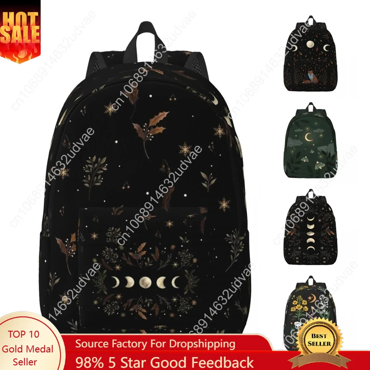 Moonlit Garden Classical Backpack Gift Student Work Boho Floral Vintage Wicca Daypack for Men Women Laptop Computer Canvas Bags
Moonlit Garden Classical Backpack Gift Student Work Boho Floral Vintage Wicca Daypack for Men Women Laptop Computer Canvas Bags