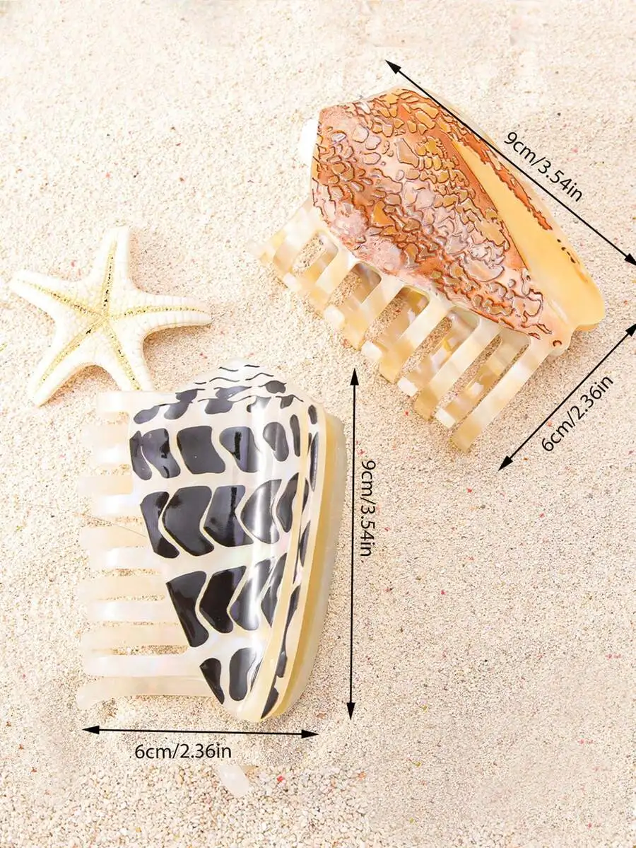 Womens Shell Acetate Hair Claw Clip Ocean Design Fashion Hair Accessory Summer Beach Festival
Womens Shell Acetate Hair Claw Clip Ocean Design Fashion Hair Accessory Summer Beach Festival