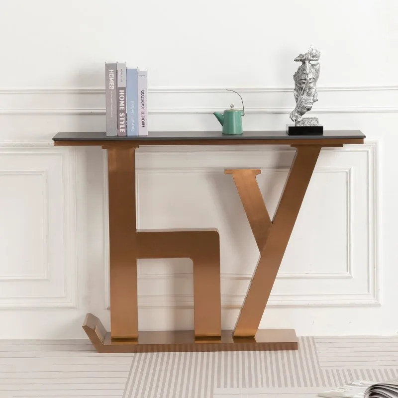 Modern light luxury entrance stainless steel creative table living room entry marble furnishings decoration wall entrance table
Modern light luxury entrance stainless steel creative table living room entry marble furnishings decoration wall entrance table