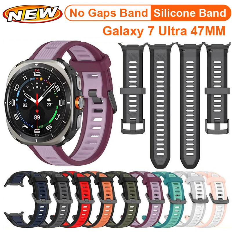 Ремешок силиконовый для Samsung Galaxy Watch 7 Ultra 47 мм, спортивный браслет для Samsung Galaxy Watch Ultra 47 мм
Ремешок силиконовый для Samsung Galaxy Watch 7 Ultra 47 мм, спортивный браслет для Samsung Galaxy Watch Ultra 47 мм