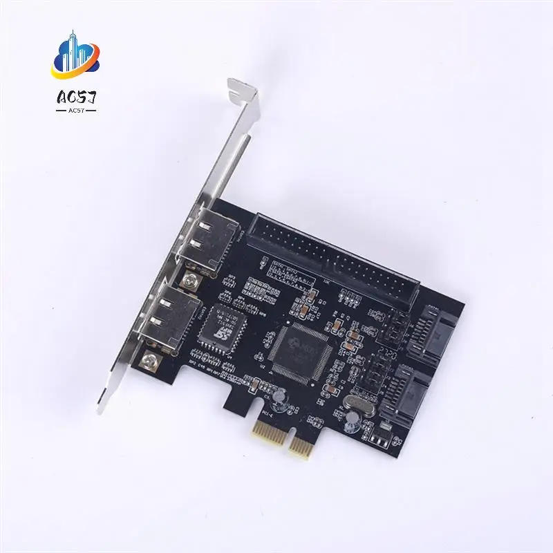 AC57-1 PCS SATA IDE PCI E Adapter Card PCI E To SATA 2.0 + IDE ESATA X2 Combo Adapter Converter RAID Controller
AC57-1 PCS SATA IDE PCI E Adapter Card PCI E To SATA 2.0 + IDE ESATA X2 Combo Adapter Converter RAID Controller