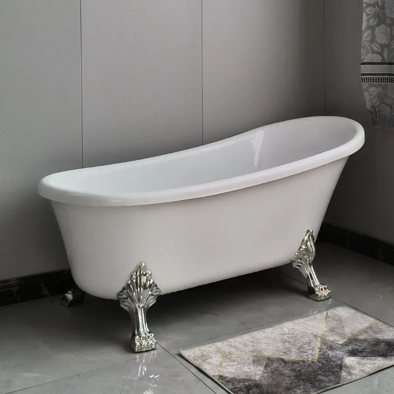 European-style bathtub double-layer thermal insulation independent bath basin small household bathtub
European-style bathtub double-layer thermal insulation independent bath basin small household bathtub